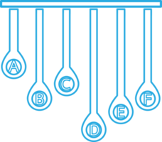 design de símbolo de sinal de ícone de gráfico de dados de negócios png