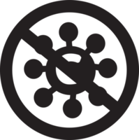 design de símbolo de sinal de ícone de coronavírus covid19 png