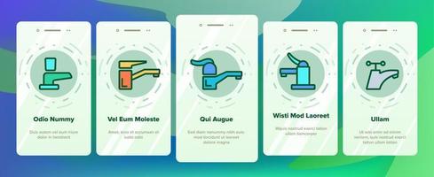 Color Different Faucet Vector Onboarding