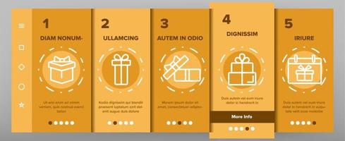 Color Different Gift Vector Onboarding