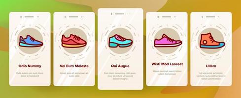 Sneakers Onboarding Vector