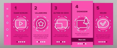 Color Different SMS Message Vector Onboarding