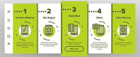 Color Smartphone App Function Vector Onboarding
