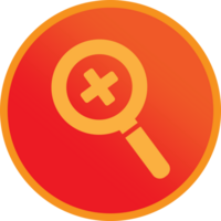 Search icon button sign design png