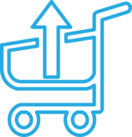 Shopping cart trolley icon sign design png