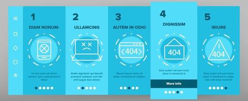 Color 404 HTTP Error Message Vector Onboarding