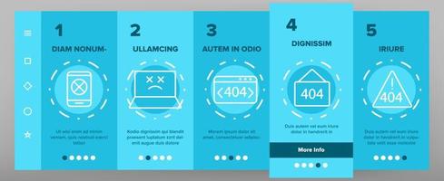 Color 404 HTTP Error Message Vector Onboarding