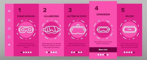 Game Goggles Vector Onboarding