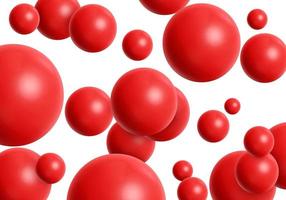 minimal background Wallpaper red spheres in space pattern lighting light abstraction 3d render photo