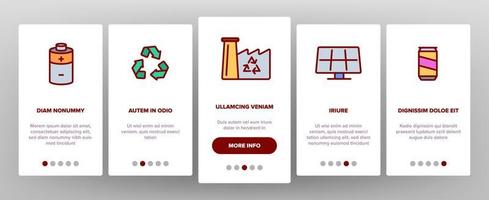 Recycle, Garbage Sorting Vector Onboarding