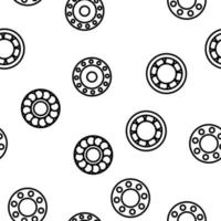 Ball Bearing Mechanism Vector Seamless Pattern