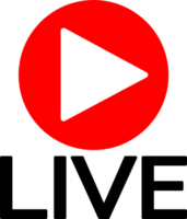 Live Streaming online sign symbol design png