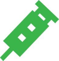 design semplice del segno dell'icona della siringa png
