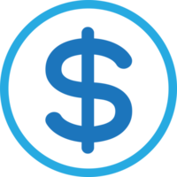 dollar, icône, signe, symbole, conception png