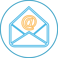 Email and mail icon sign symbol design png