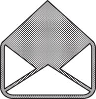 design de símbolo de sinal de ícone de e-mail e correio png