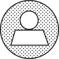 design de símbolo de sinal de ícone de pessoas png