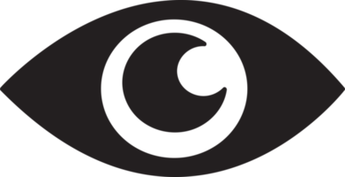 öga ikon tecken symbol design png