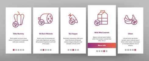 Organic Foods Vector Onboarding