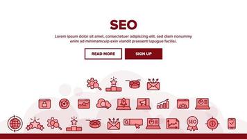 Seo Search Engine Optimization Icons Seo Vector