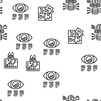 Solution Business Problem Task Vector Seamless Pattern