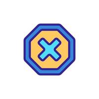Error 404 vector icon. Isolated contour symbol illustration