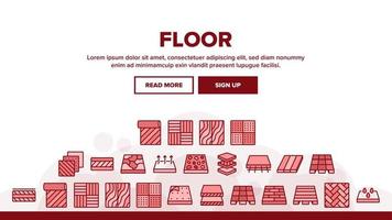 Floor And Material Landing Header Vector