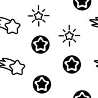 Star Icon Set Vector Seamless Pattern