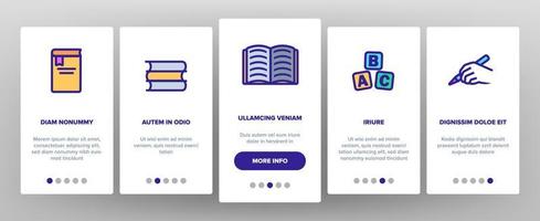 Literacy Linear Vector Onboarding