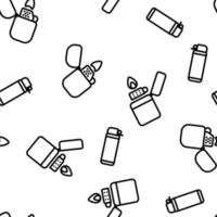 Lighter Icon Vector Seamless Pattern