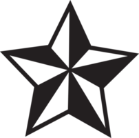 design de símbolo de sinal de ícone de estrela png