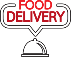 diseño de símbolo de signo de icono de entrega de alimentos png