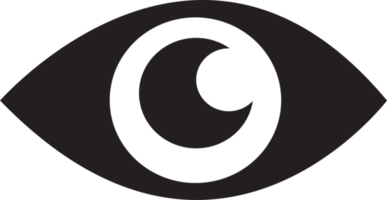 diseño de símbolo de signo de icono de ojo png