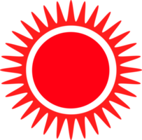 design de símbolo de sinal de ícone de sol png