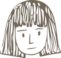 personas cara icono avatar mano dibujar signo diseño png