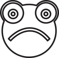 grenouille émotion icône inscrivez vous symbole png
