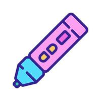 3d pen toy icon vector outline illustration