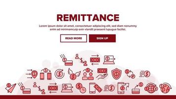 Remittance Finance Landing Header Vector