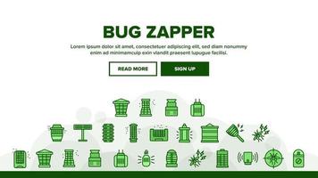 Bug Zapper Landing Header Vector