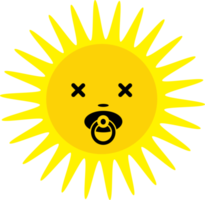 solen ikon känslor tecknad tecken symbol design png
