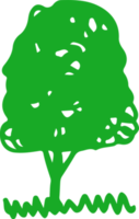 Hand drawn tree icon sign symbol design png