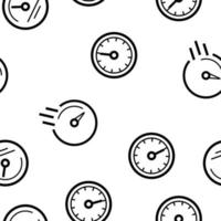 Speedometer Icon Vector Seamless Pattern