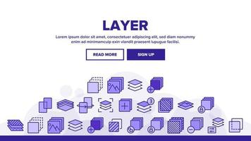 Layer Protect Material Landing Header Vector