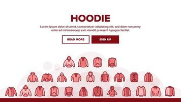 Hoodie And Sweater Landing Header Vector