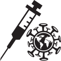 coronavirus covid-19 vaccin pictogram ontwerp png