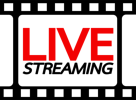 Design von Live-Streaming-Online-Zeichensymbolen png