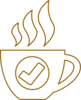 diseño de símbolo de signo de icono de café png