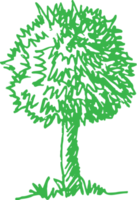 träd med löv ikon tecken design png