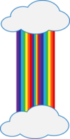 arco-íris com design de símbolo de sinal de ícone de nuvem