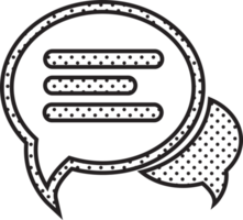 speech bubble chat icon sign design png